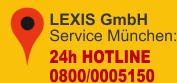LEXIS GmbHService München: 24h HOTLINE 0800/0005150