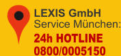LEXIS GmbHService München: 24h HOTLINE 0800/0005150